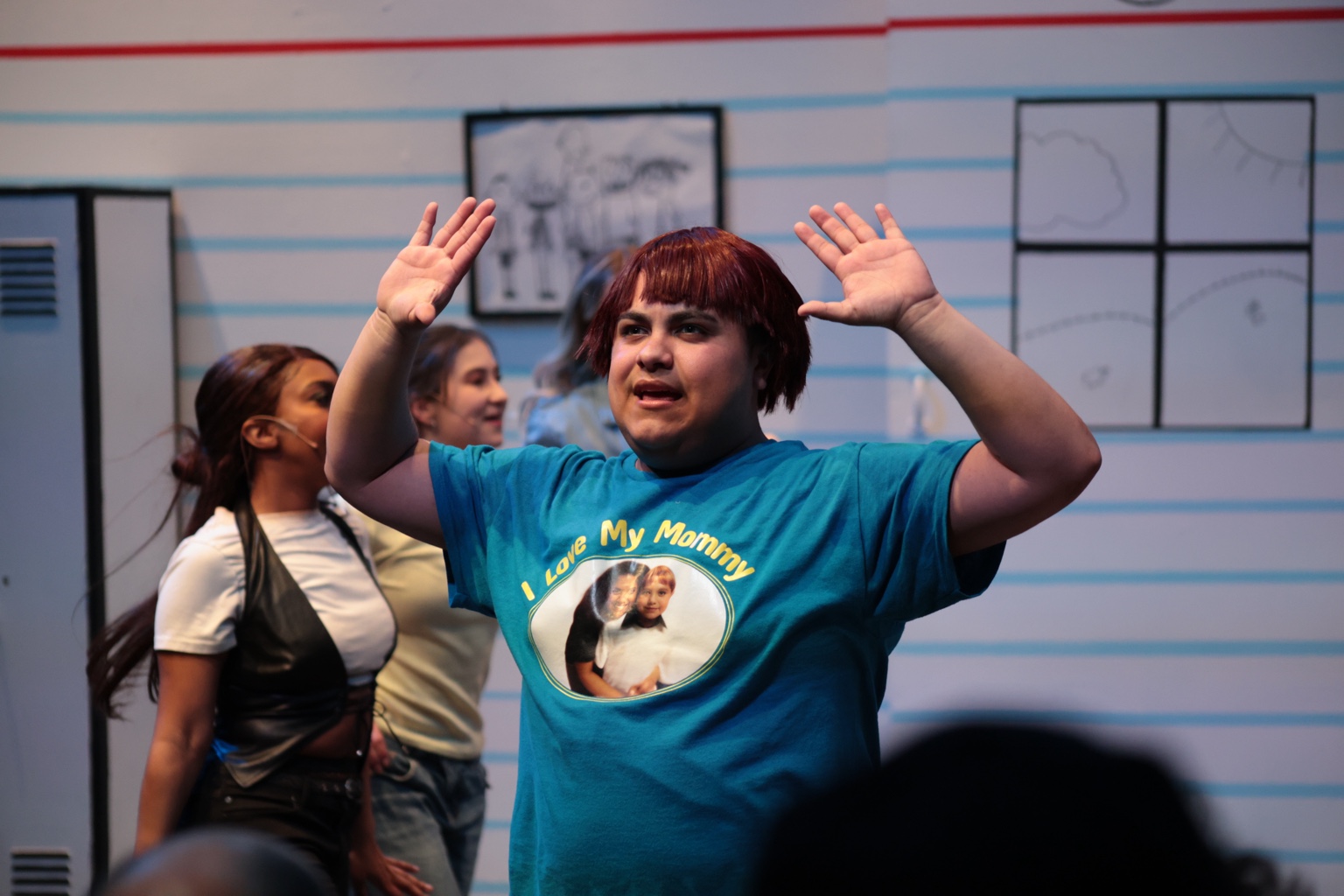 Garid Garcia acting in a live theater production