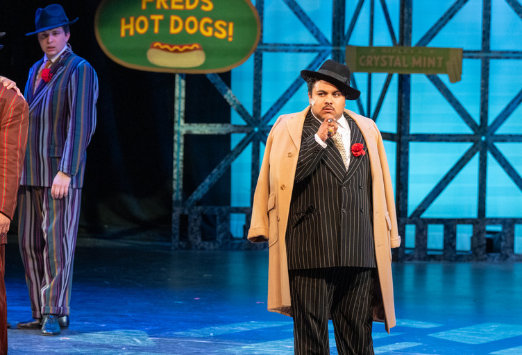 Garid Garcia in costume during a stage performance
